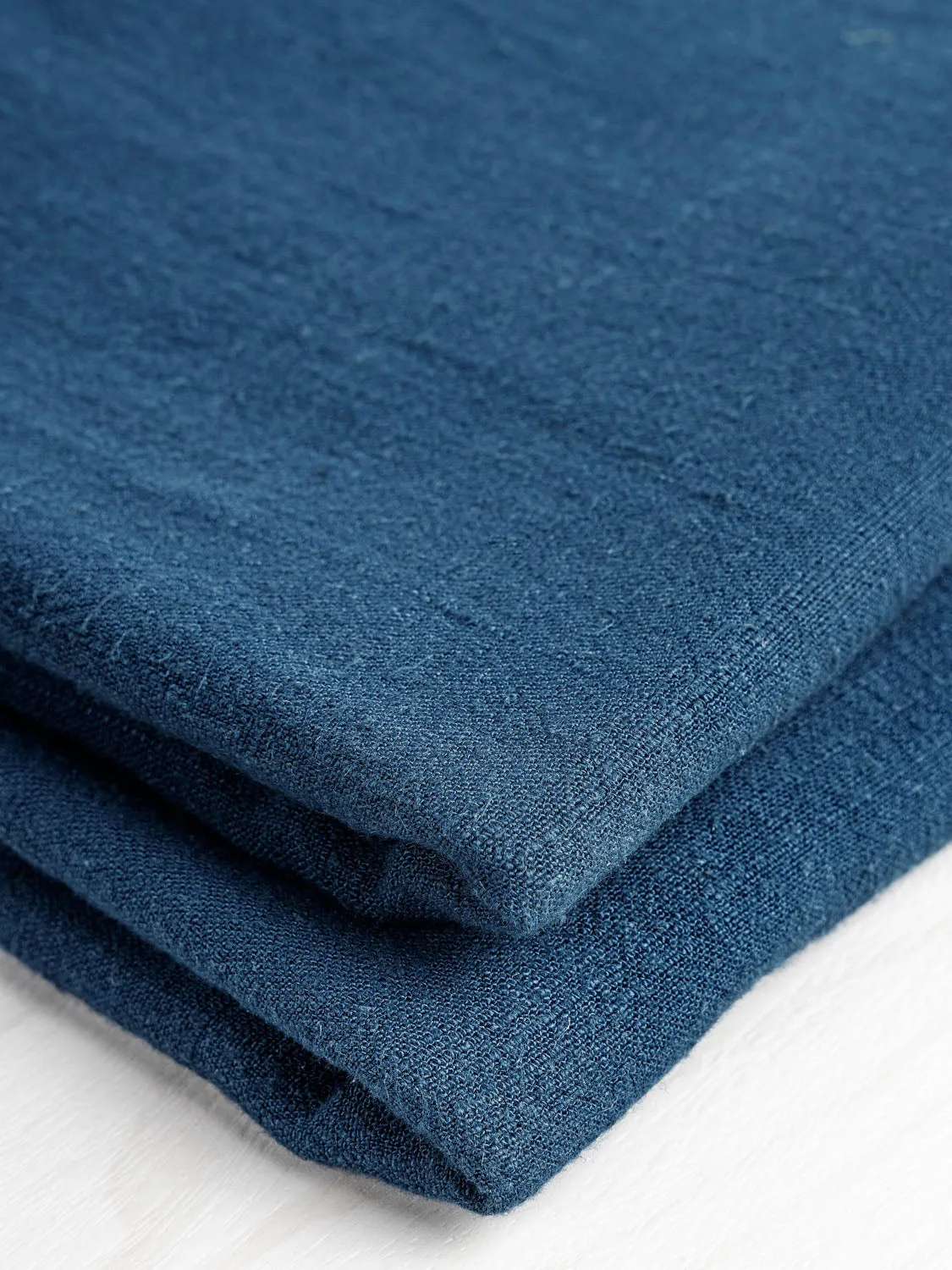 Textured Viscose Linen - Deep Teal - Swatch