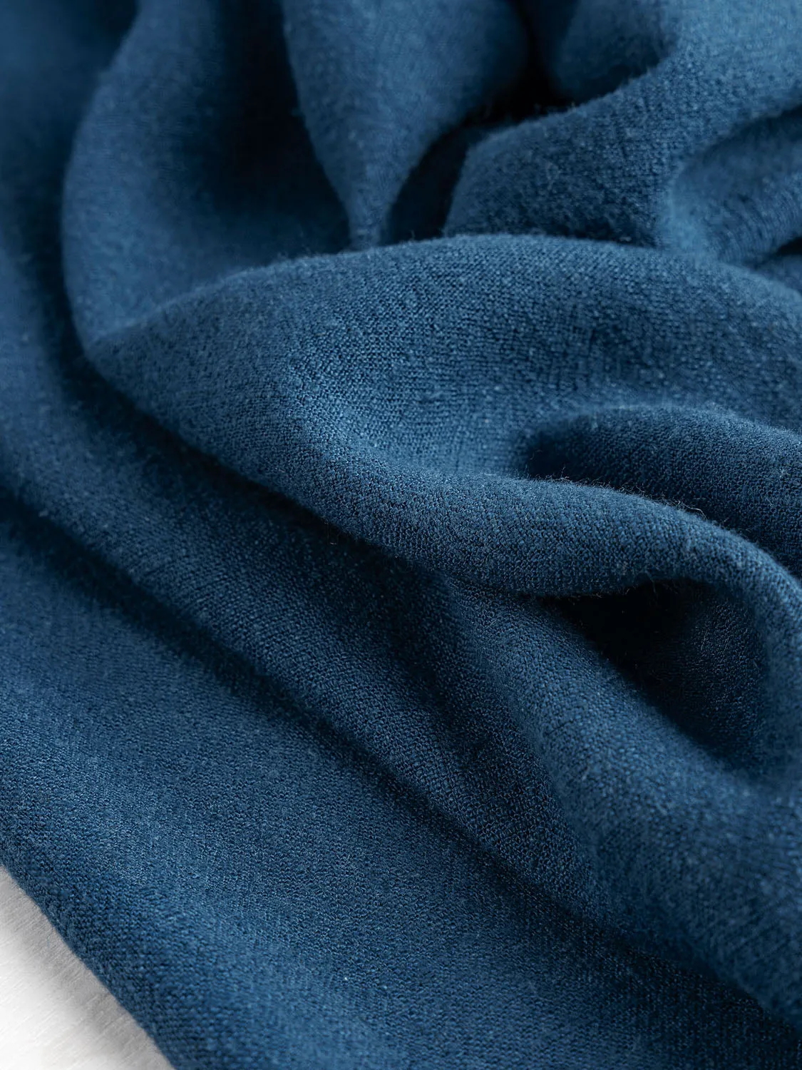 Textured Viscose Linen - Deep Teal - Swatch