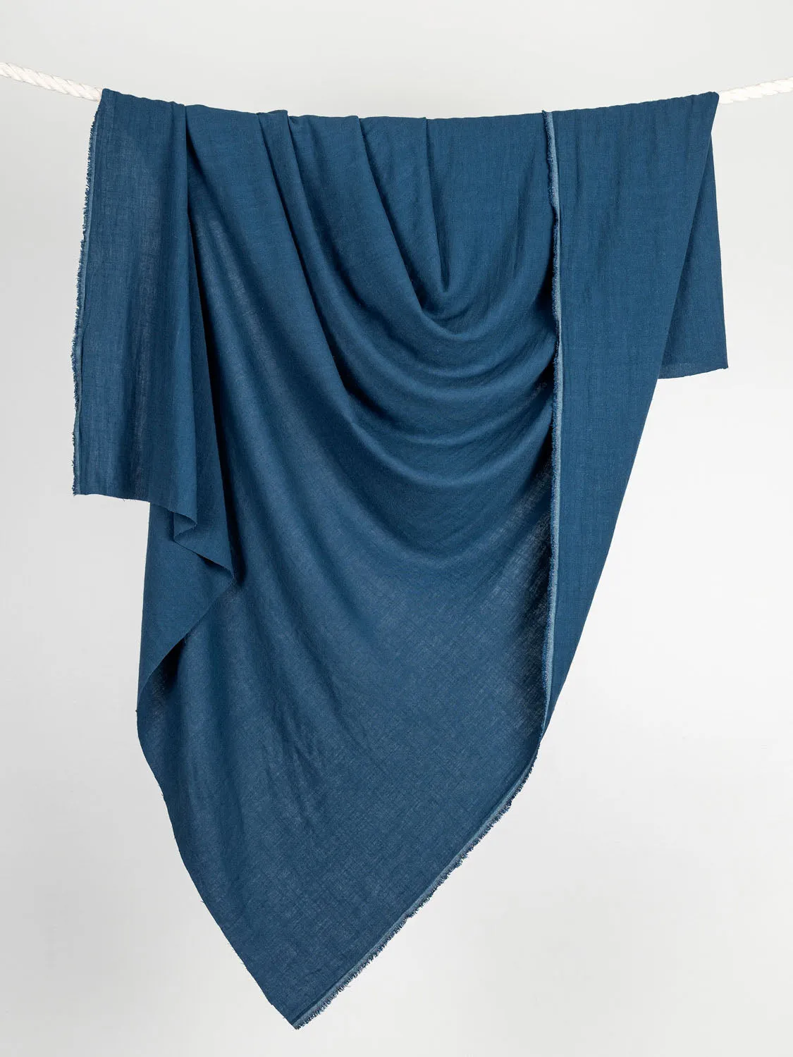 Textured Viscose Linen - Deep Teal - Swatch