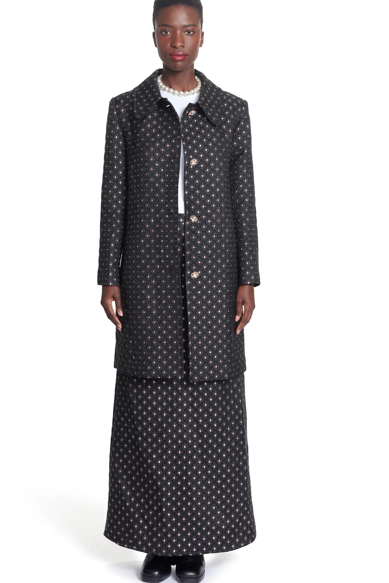 THE BRIELLE COAT- JACQUARD