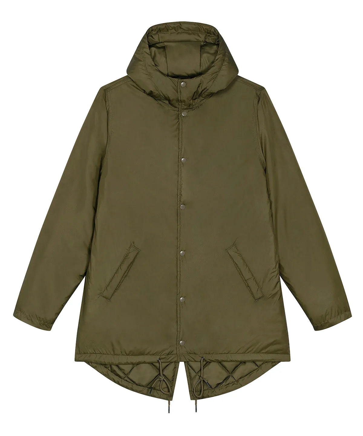 Unisex padded parka jacket (STJU841) | British Khaki