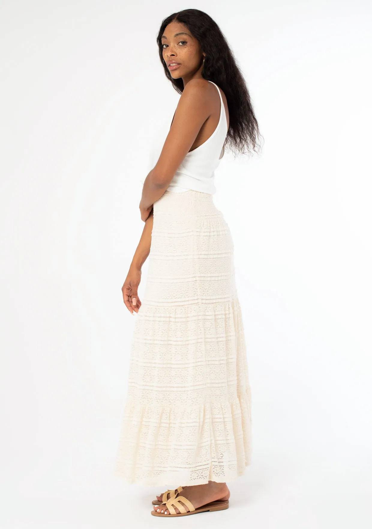 Wishful Lace Maxi Skirt