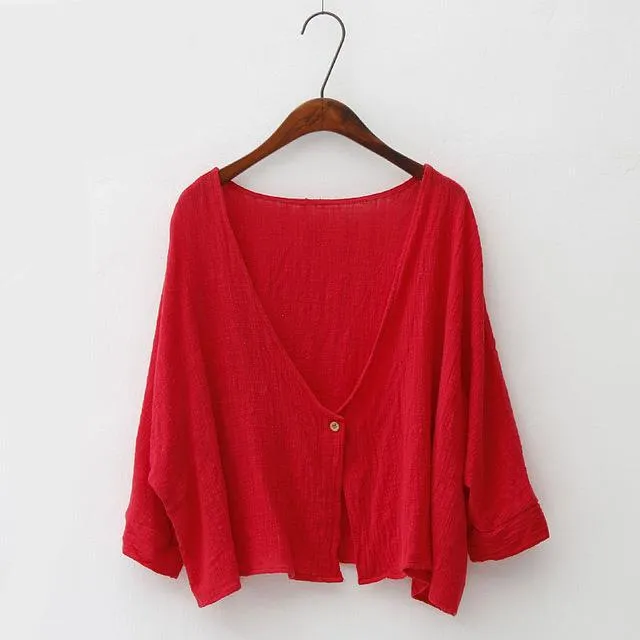 Women One Button Jacket
