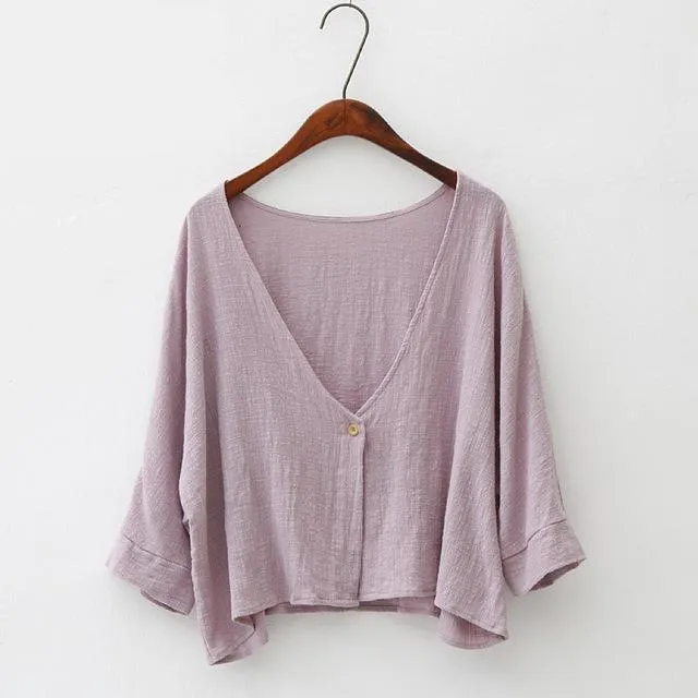 Women One Button Jacket